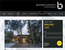 Tablet Screenshot of beaumontconcepts.com.au